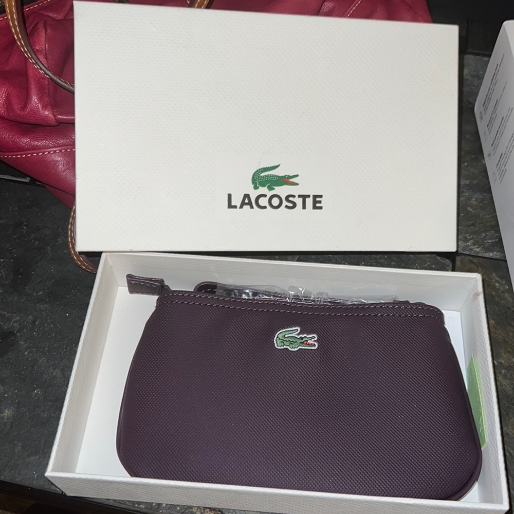 Lacoste - Plum perfect clutch bag